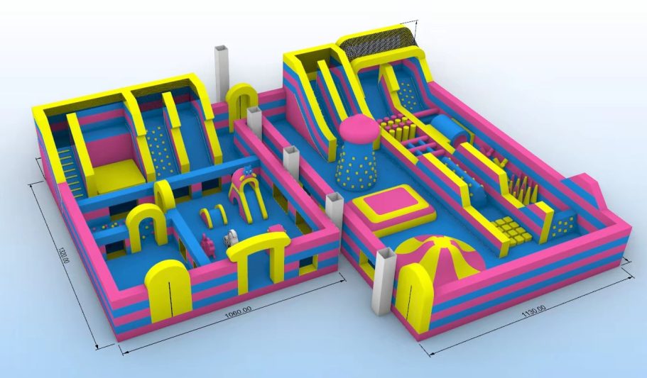 Bespoke inflatable theme parks, custom-designed to meet your unique needs and preferences.