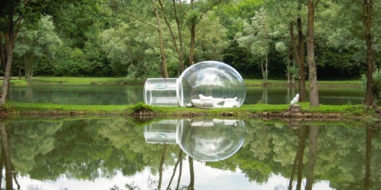 Bubble tent, stargazer camping